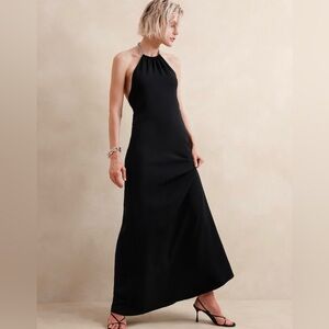Banana Republic Crepe Halter Dress